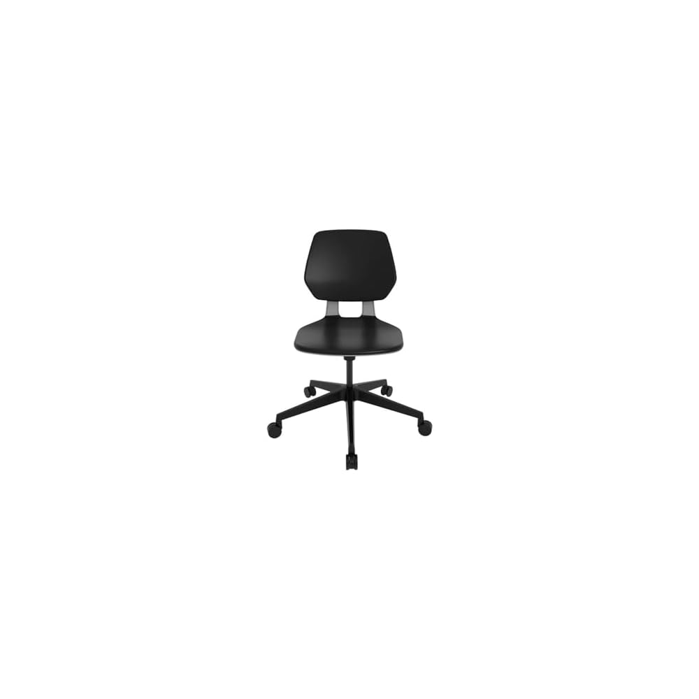 Safco Commute Modern Adjustable Rolling Office Chair Contemporary Seating Black
