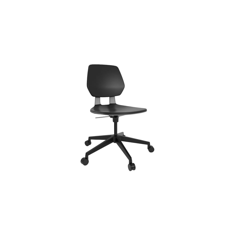 Safco Commute Modern Adjustable Rolling Office Chair Contemporary Seating Black