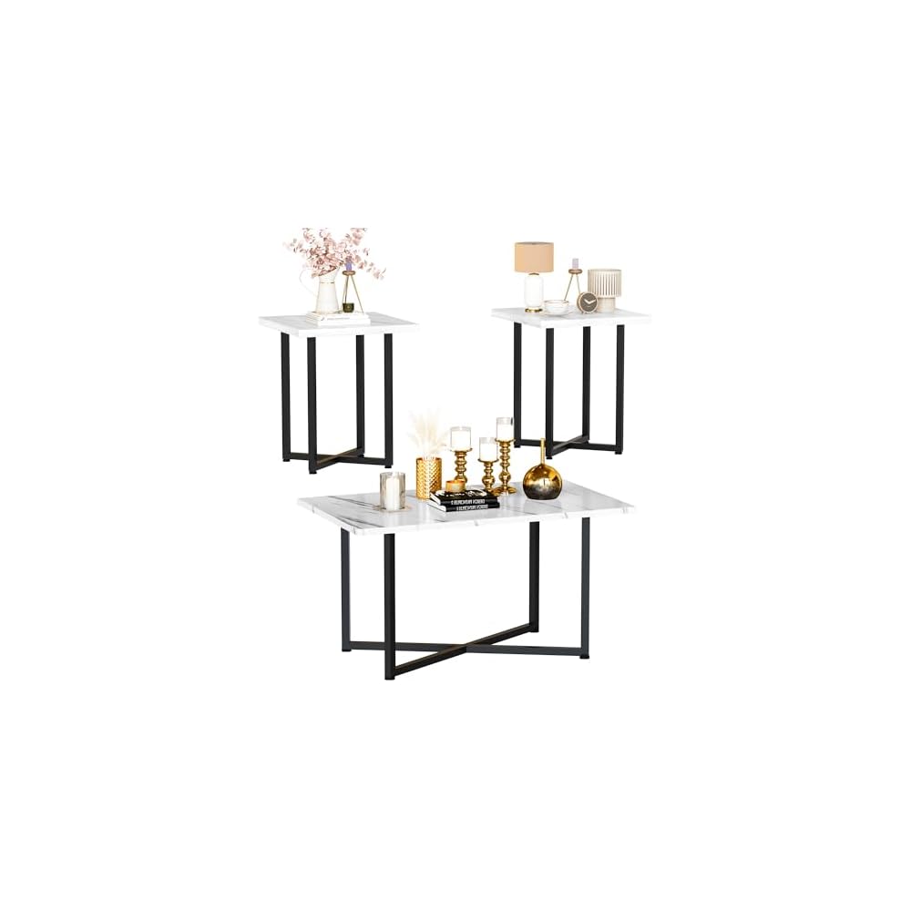 Coffee Table Set Of 3, Coffee Table And End Table Sets For Living Room