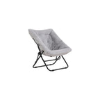 Tiita Comfy Folding Saucer Chair for Adults, Moon Chair, Pink