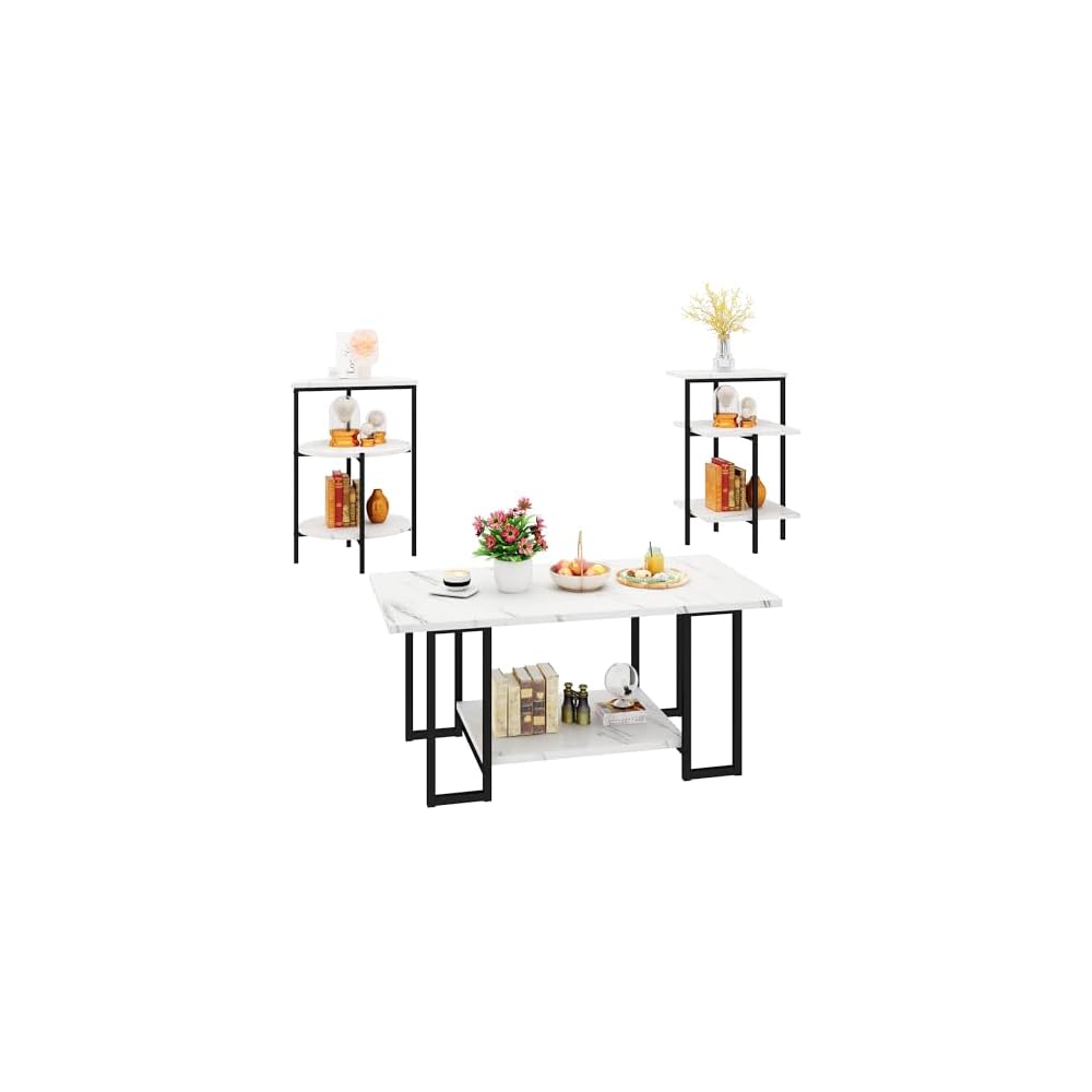 Coffee Table Set Of 3, Coffee Table And End Table Sets For Living Room