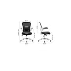Ergonomic Mesh Desk Chair with Flip-Up Armrests, Adjustable Height, 360° Swivel, and High-Density Cushioned Seat – Office Chair for Home & Office (61x33x57cm)