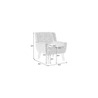 Accent Armchair, Living Room Chairs with Curved Back, Velvet Cushion, 250 Lbs Weight Capacity Ergonomics Accent Chair, Upholstered Single Sofa for Bedroom Dark Gray As Shown