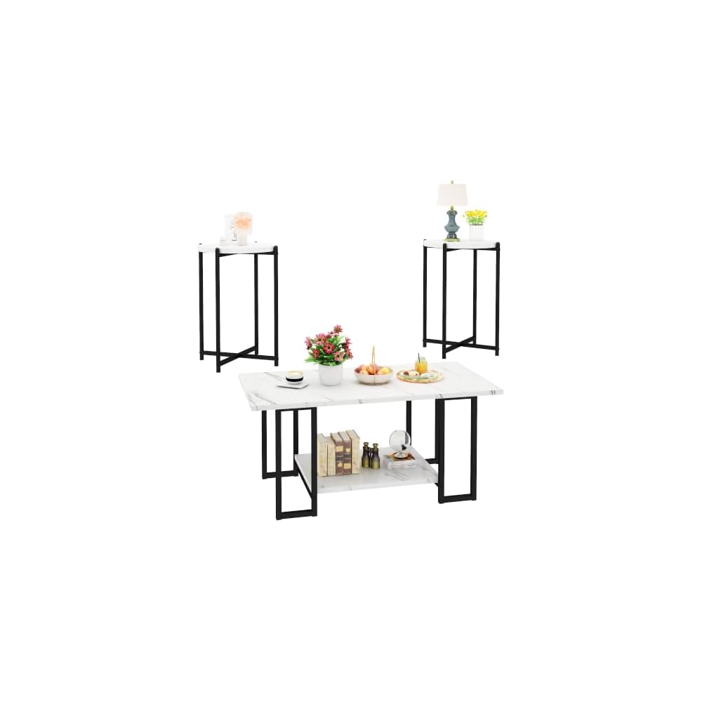 Coffee Table Set Of 3, Coffee Table And End Table Sets For Living Room