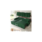 Ucloveria Sleeper Sofa Bed, 86" Convertible Sectional Sofa Couches for Living Room, Pull Out Couch Bed with Reversible Storage Chaise | USB Ports | Side Pockets | Removable Backrest