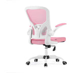 Ergonomic Mesh Desk Chair with Flip-Up Armrests, Adjustable Height, 360° Swivel, and High-Density Cushioned Seat – Office Chair for Home & Office (61x33x57cm)