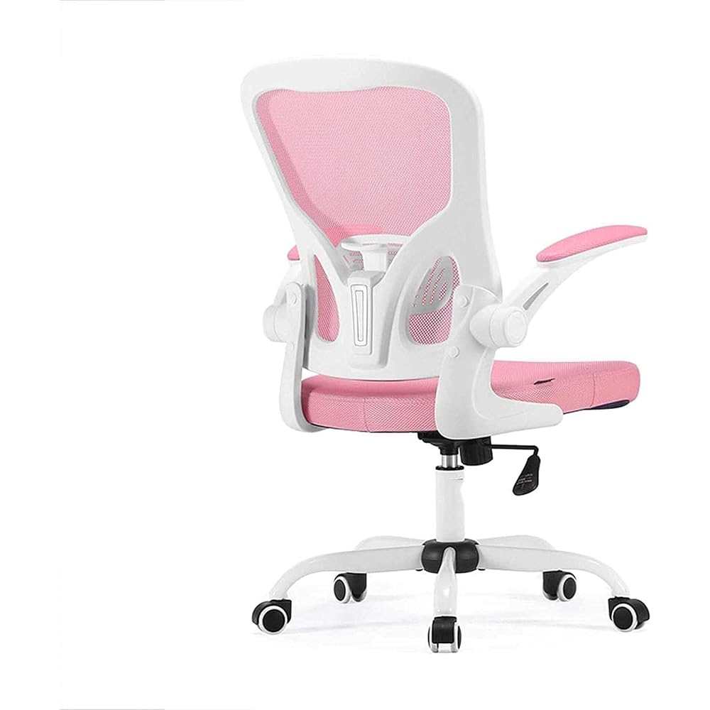 Ergonomic Mesh Desk Chair with Flip-Up Armrests, Adjustable Height, 360° Swivel, and High-Density Cushioned Seat – Office Chair for Home & Office (61x33x57cm)